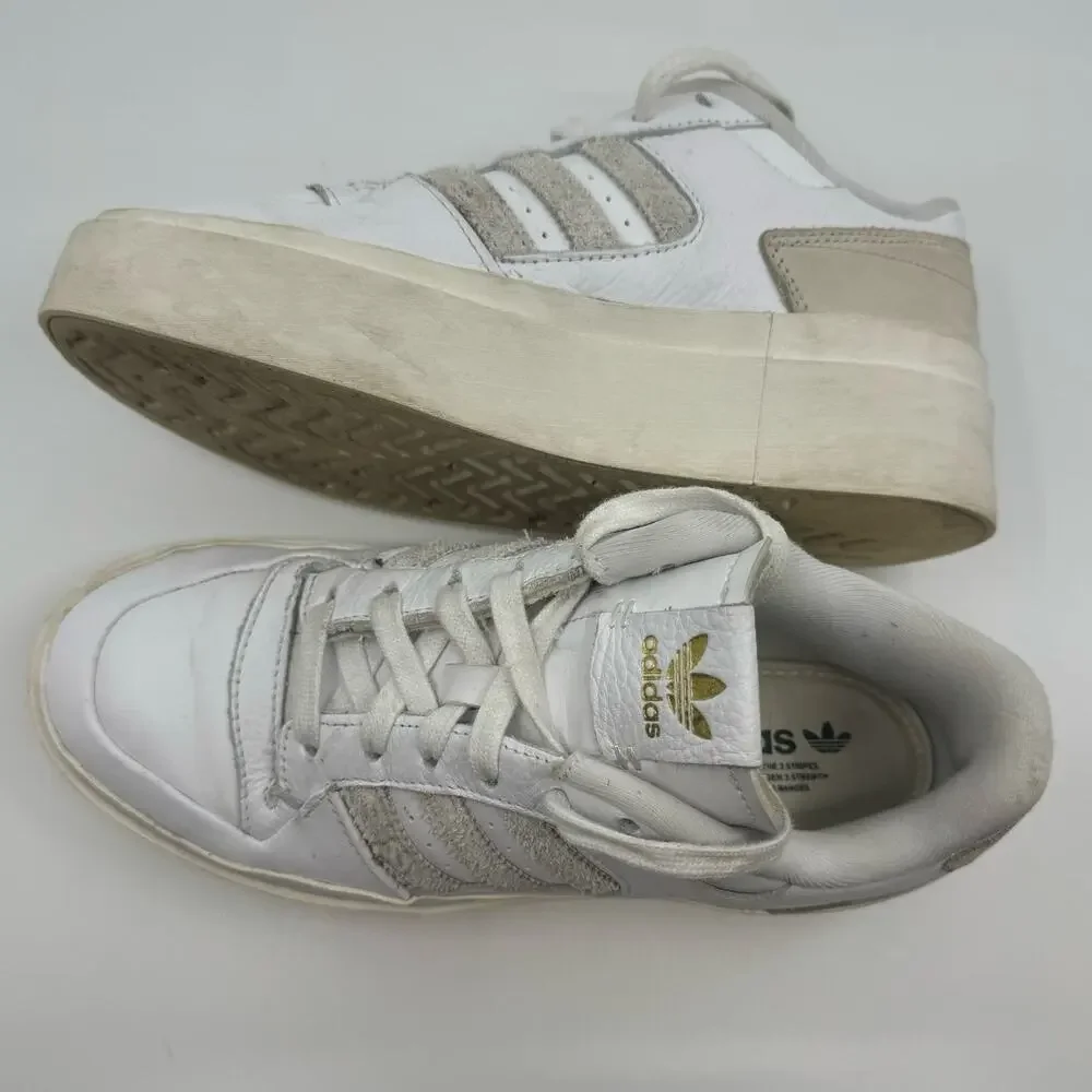 Adidas low Forum Bonega in White Orbit Grey gold 2022 - womens  size 7
